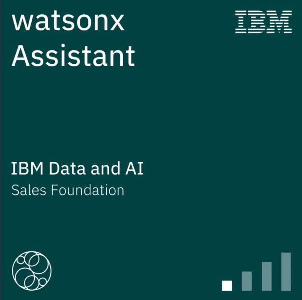 watsonx Assistant Sales Foundation